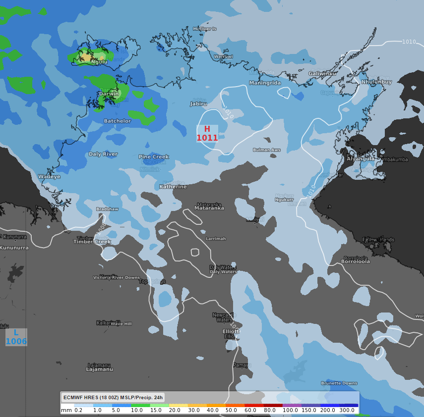 NT 24 hour September rain