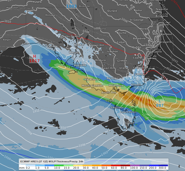 Rain southeast AUS