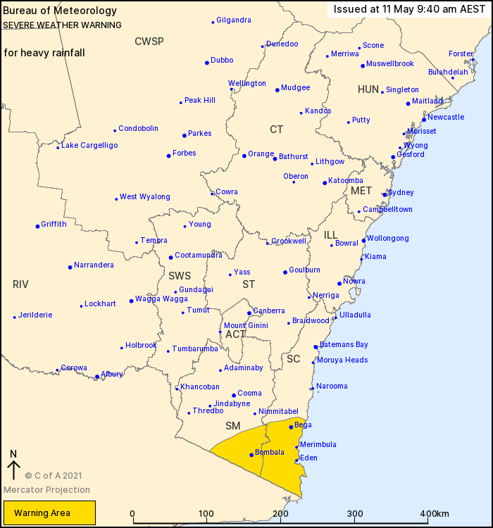 NSW Warning May 11