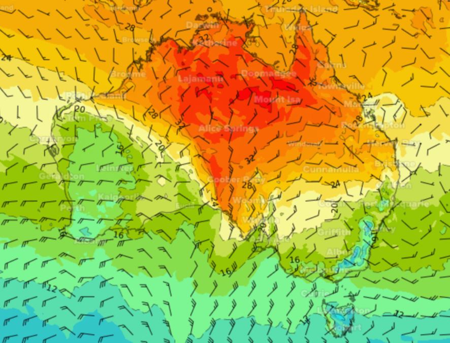 SA temps wind oct 19