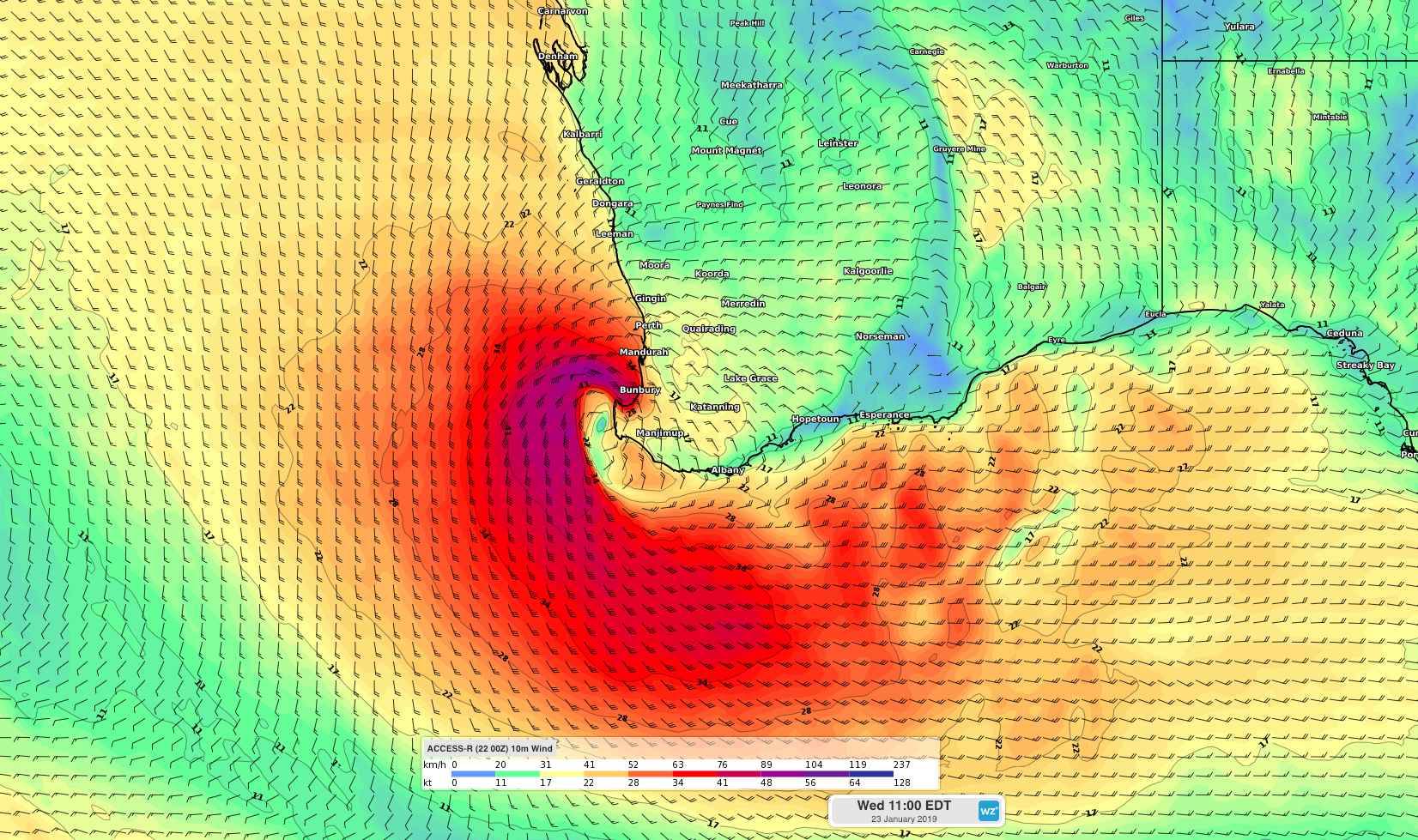 Perth Synoptic Chart