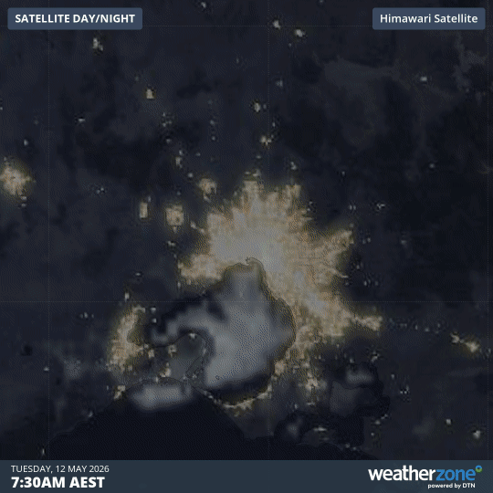 3-hour satellite loop up until 10:30am (AEST) showing fog slowly clearing in the Melbourne area. Source: Weatherzone
