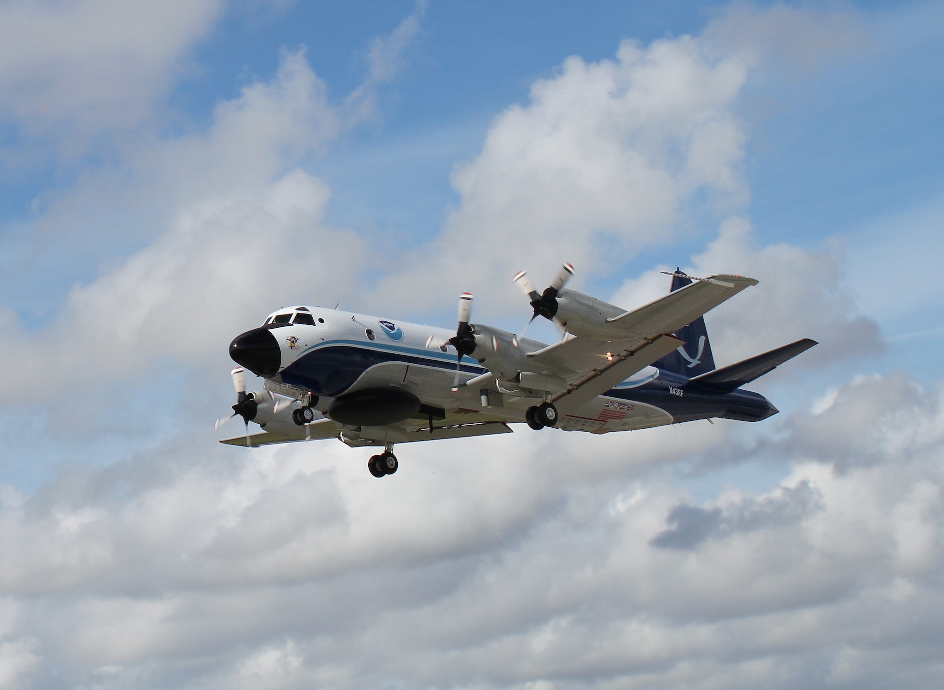 Lockheed WP-3D Orion ‘hurricane hunter’ aircraft. Source: NOAA.