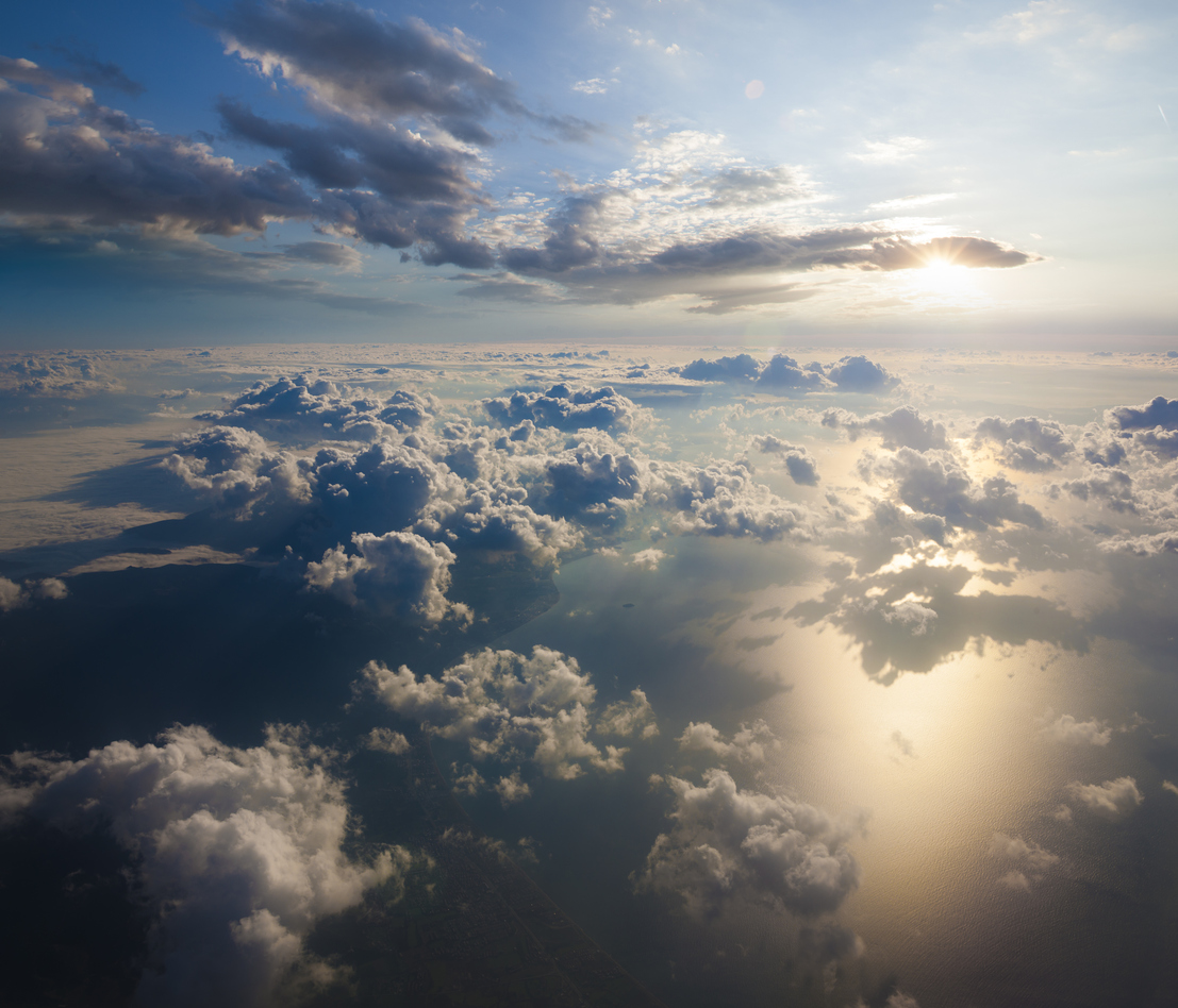 Low-level clouds are usually composed of small water droplets while high clouds often contain tiny ice crystals. Source: iStock / guvendemir.