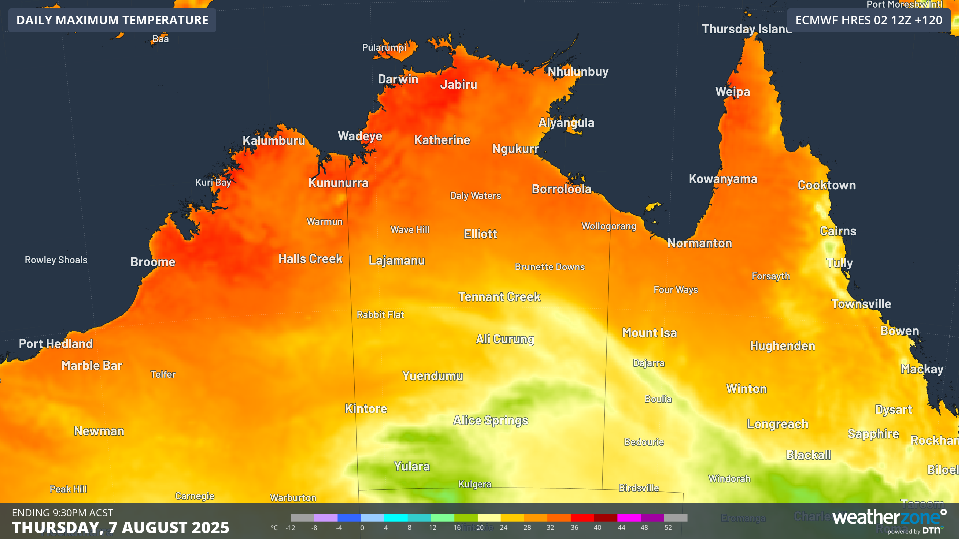 JW1 nwp-tmpmax-ecmwf-hres-120_au-nt_weatherzone_1920x1080