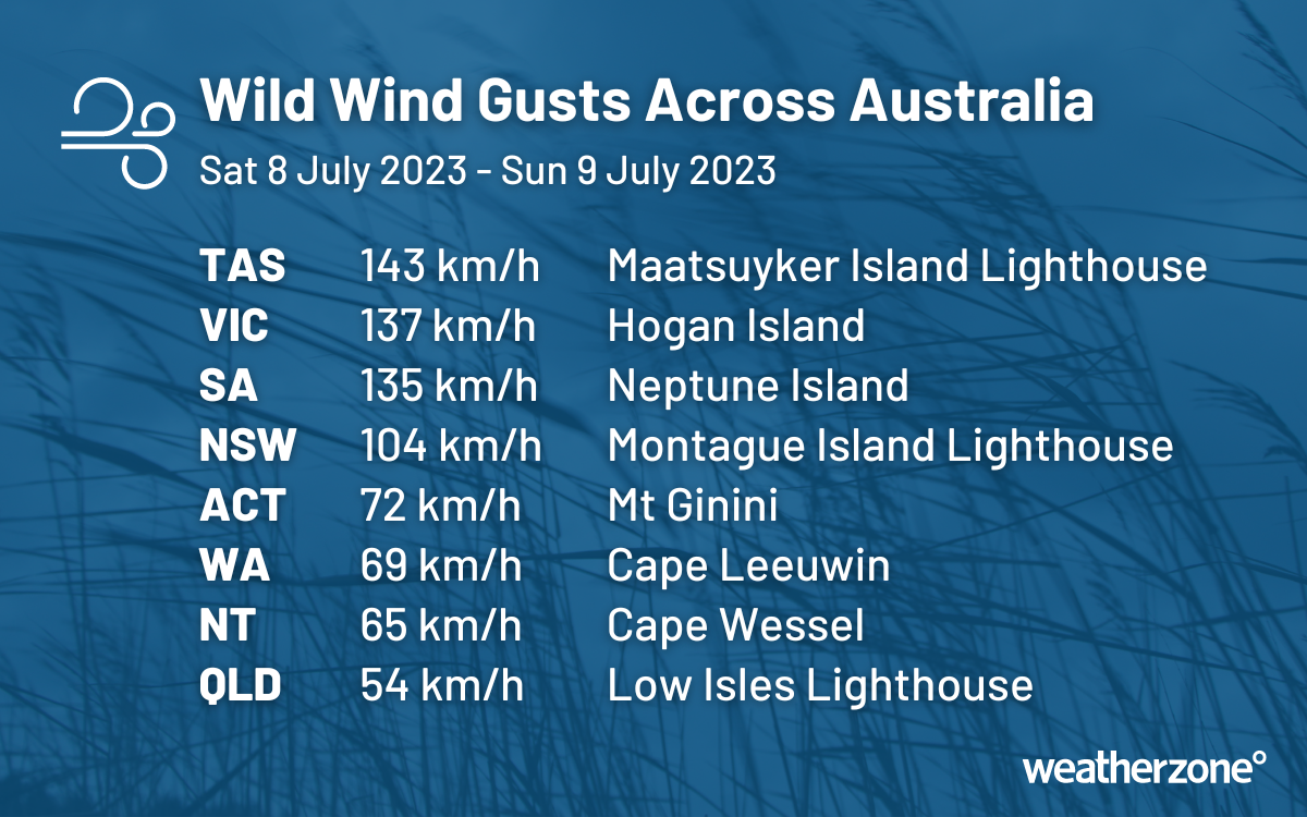 How wild and windy was the weekend?