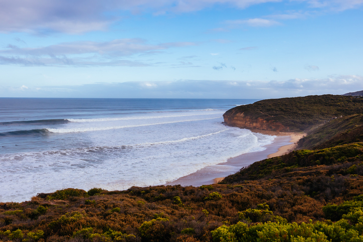 Bells Beach breaking in a large swell back in May 2023. Source: iStock / FiledIMAGE