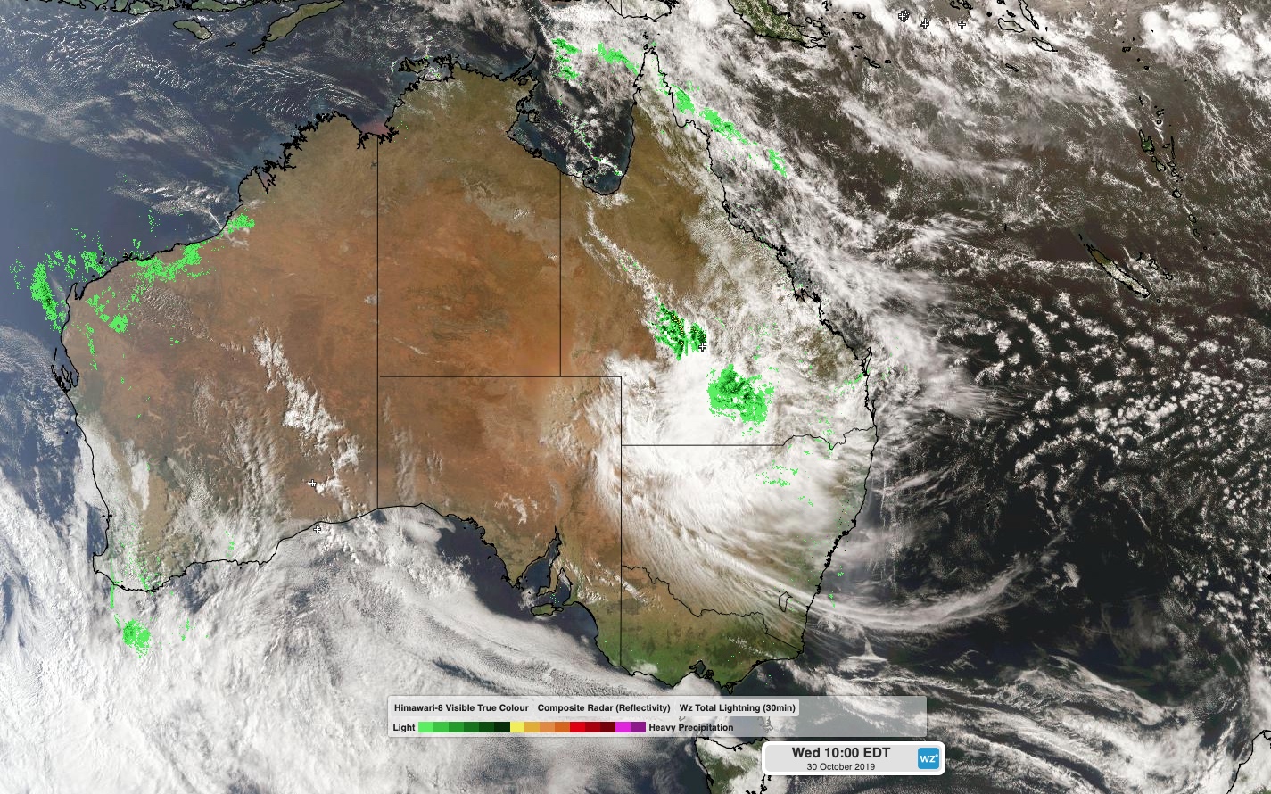 Skies open over central Queensland