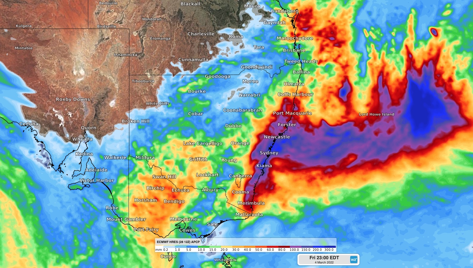 East Coast Low looms for eastern NSW