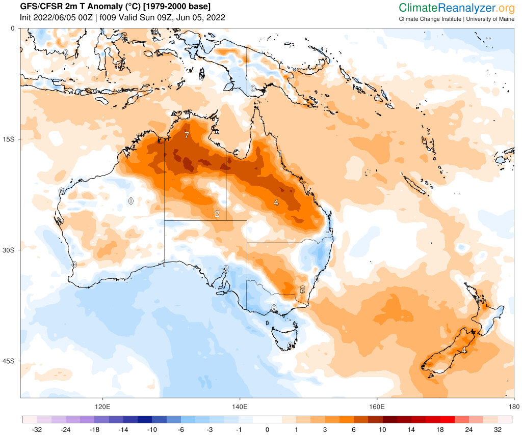 Australia's 2nd highest June temperature on record