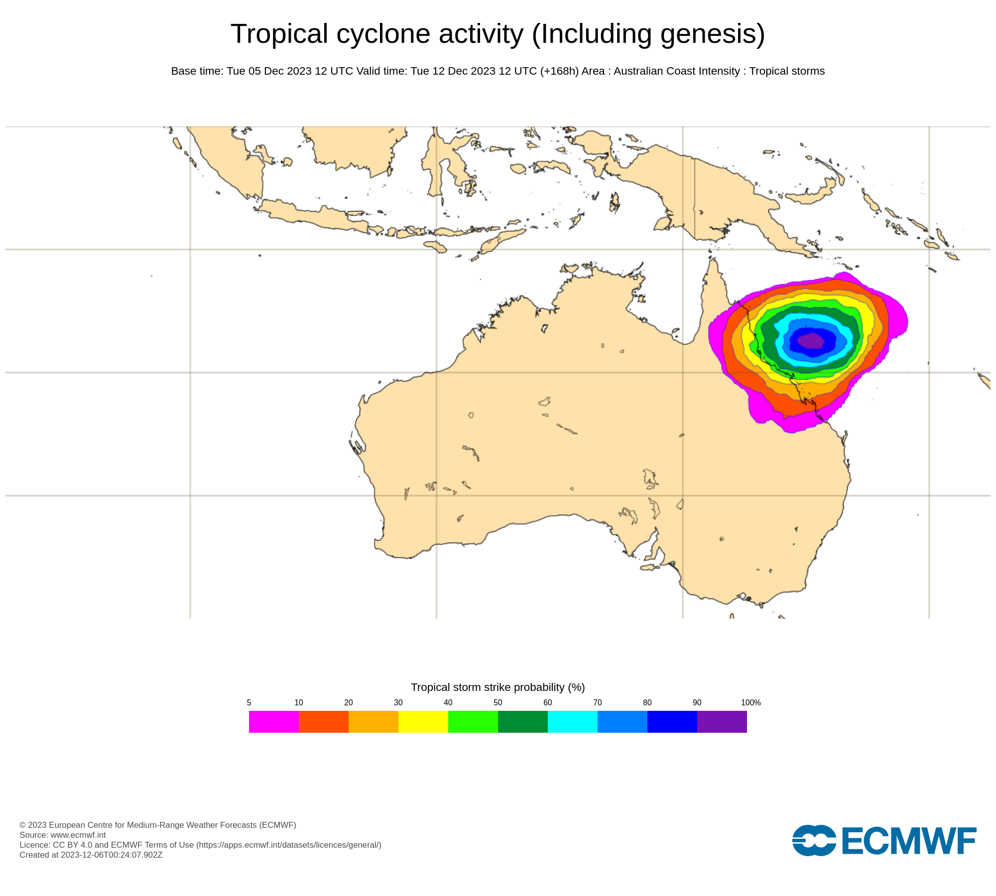 Tropical Cyclone Kirrily declared, will cross Qld coast Thursday