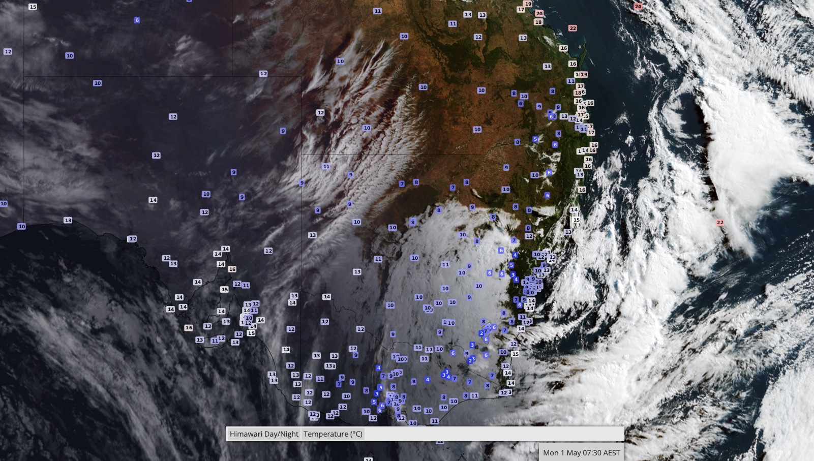 Lowest temps of 2023 in parts of NSW. QLD. NT