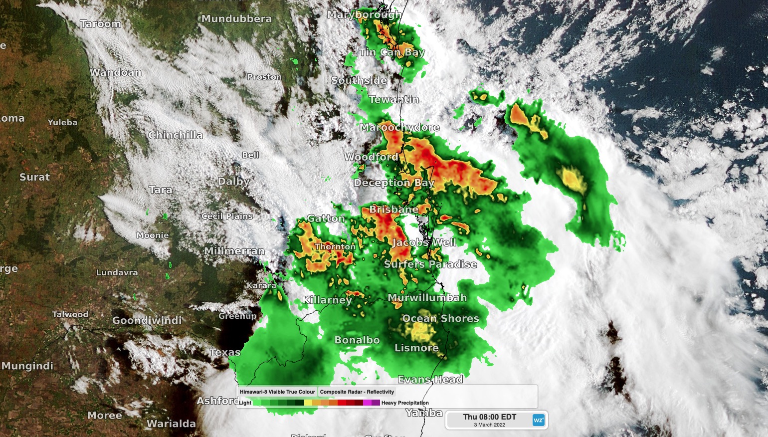 Severe storms hit flood-weary southeast Qld this morning | Weatherzone ...