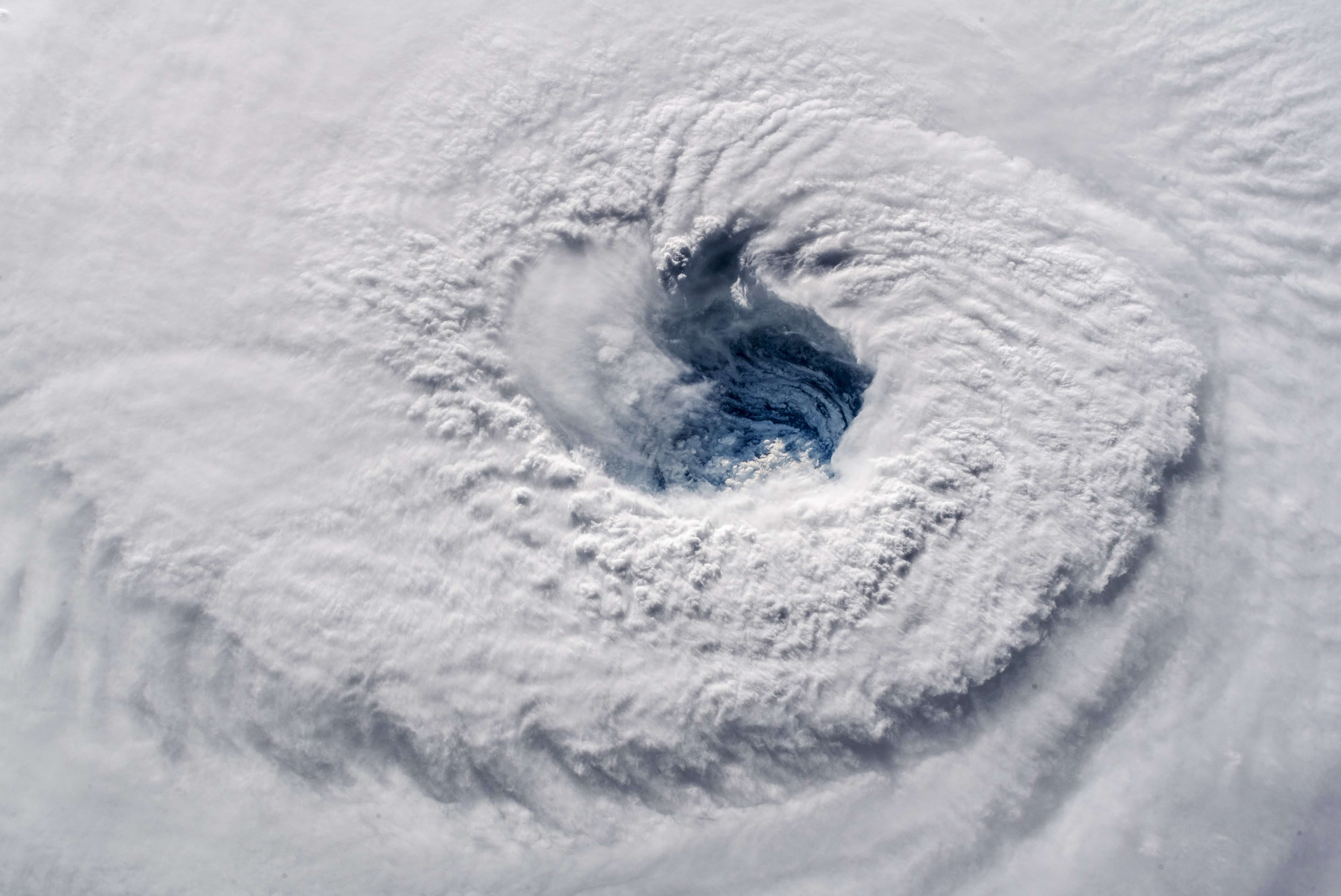Eye of Hurricane Florence on September 12, 2018. Source: ISS, Alex Gerst, European Space Agency/NASA